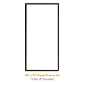 36 X 72-Inch Black Galvanized Steel Privacy Panel Frame Kit