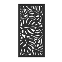 24 X 48-Inch X 0.31-Inch Tropics Design Decorative Panel In Charcoal