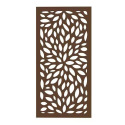 24 X 48-Inch X 0.31-Inch Floral Design Decorative Panel In Espresso