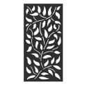 36 X 72-Inch X 0.31-Inch Vines Design Decorative Panel In Charcoal