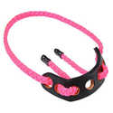 BowSling Solid Neon Pink Standard Target Braided Strap