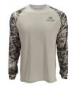 Large Gray Manta Long Sleeve Fishing Shirt