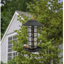 Modern Farmhouse Metal & Glass Wild Bird Feeder