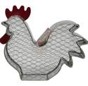 Rustic Farmhouse Rooster Chicken Wire Peanut Feeder