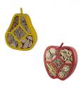 Red Apple And Yellow Pear-Shaped Bee And Insect Houses