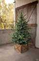 7-1/2-Foot Lighted Blue Spruce Christmas Tree