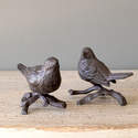 Iron Perched Bird, 2 Assorted Styles