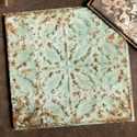 12-Inch X 12-Inch Antique Green Tin Ceiling Tile