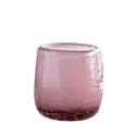 Small Smokey Amethyst Crackled Glass Vase
