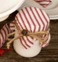 Half Pint Ceramic Peppermint Candle