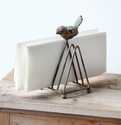 Metal Letter Holder With Bird Detail