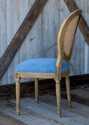Denim Oval Back Dining Chair
