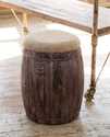 Barrel With Feedsack Seat