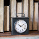 Black Metal Bookcase Clock