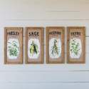 Thyme Framed Herb Print On Burlap