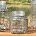 5-1/2-Inch Primitive Wire Covered Land Jar