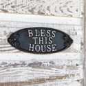 Cast Iron Bless This House Plaque