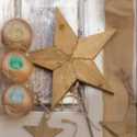 23 x 15-Inch Reclaimed Wood Star Tree Topper