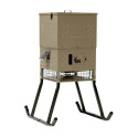 600-Pound Stand & Fill Sled Feeder With Diverter Plate & Solar Panel