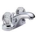 Two Handle Knob Lavatory Faucet Chrome