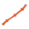 Infinity Orange Tpr 3-Knot Rope Dog Toy