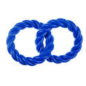 Infinity Blue Tpr 2-Rings Dog Toy