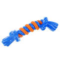 Infinity Small Blue TPR/Rope Bone Dog Toy