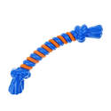 Infinity Large Blue TPR/Rope Bone Dog Toy