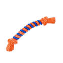 Infinity Large Orange TPR/Rope Bone Dog Toy