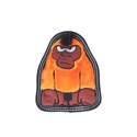 Small Orange Tough Seamz Gorilla Plush Dog Toy