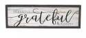 8 x 24-Inch Thankful Grateful Blessed Wall Decor
