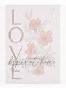 5 x 7-Inch Love Begins At Home Canvas Print