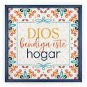 22-1/4-Inch Dios Bendiga Este Hogar Wall Art