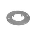 Plumb Pak PP857-17 Hinged Split Floor and Ceiling Plate, 3 in Dia, Metal, Chrome, For: 1-1/4 in Iron Pipe