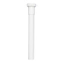 Plumb Pak PP42-8W Pipe Extension Tube, 1-1/4 in, 8 in L, Slip-Joint, Plastic, White