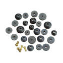 Plumb Pak PP805-21 Faucet Washer Assortment, Brass/Rubber, For: Sink and Faucets