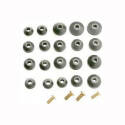 Plumb Pak PP805-22 Faucet Washer Assortment, Brass/Rubber, For: Sink and Faucets