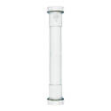 Plumb Pak PP40-8W Pipe Extension Tube, 1-1/2 in, 8 in L, Slip-Joint, Plastic, White