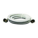 Plumb Pak PP22816 Washing Machine Discharge Hose, 3/4 in ID, 6 ft L, FGH x FGH, Stainless Steel