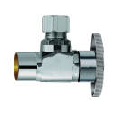 Plumb Pak PP60PCLF Shut-Off Valve, 1/2 x 3/8 in Connection, Sweat x Compression, Brass Body