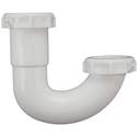 1-1/2-Inch White Plastic J Bend