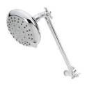 Plumb Pak K730CP 5-Function Shower Head, Round, 1.8 gpm, 5-Spray Function, Polished Chrome, 4-3/4 in Dia
