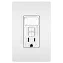 radiant® 15-Amp 125-Volt Tamper-Resistant GFCI Rocker Single Switch & Single Receptacle Combo, 1-Pack, White