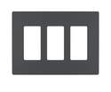 Radiant Graphite 3-Gang Screwless Wall Plate