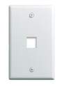 White 1-Gang 1-Port Wall Plate 5-Pack