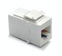 White Rj45 Cat 6 Coupler Keystone Insert