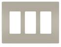 Radiant Nickel 3-Gang Screwless Cover Plate 
