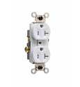 White Weather-Resistant Commercial Grade Receptacles
