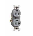 20-Amp 125-Volt Residential Tamper-Resistant Duplex Receptacle, 1-Pack, Gray