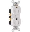 15-Amp 125-Volt Commercial Duplex Receptacle, 10-Pack, White